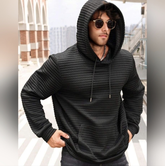 Jacquard Waffle Hoodie - Picture 1 of 6